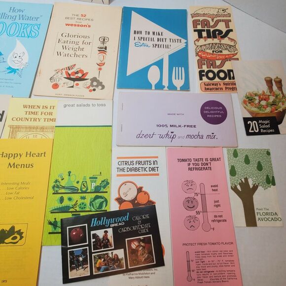 21 Vintage Weight Lose Seafood Pamphlet Lot Ephemera - Picture 3 of 4